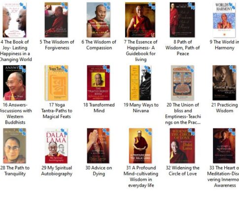 1) Translating and Editing His Holiness the Dalai Lama’s books