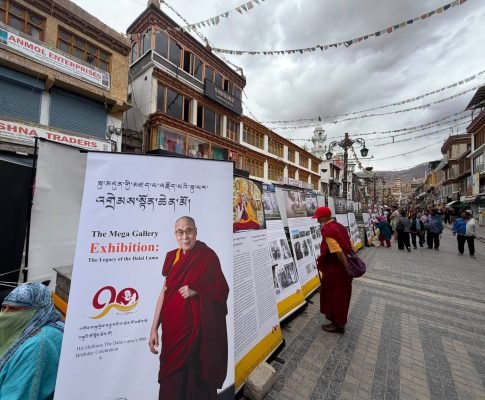 The Mega Gallery Exhibition: The Legacy of the Dalai Lama presented in Leh City Market, Ladakh